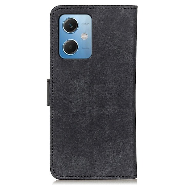 SKALO Xiaomi Redmi Note 12 5G KHAZNEH Plånboksfodral i PU-Läder - Svart Svart