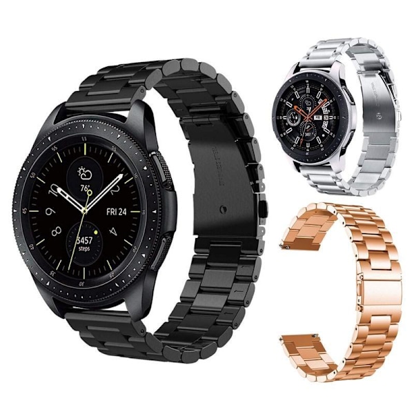 SKALO Länkarmband till Samsung Watch Active2 44mm - Fler färger Svart