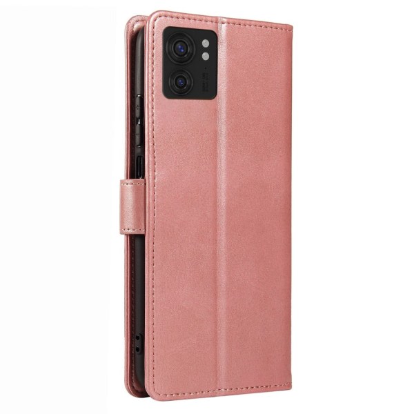 SKALO Motorola Edge 40 5G Premium Wallet Flip Cover - Rosa guld Pink gold