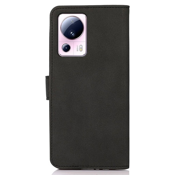 SKALO Xiaomi 13 Lite KHAZNEH Pungetui i PU-læder - Sort Black