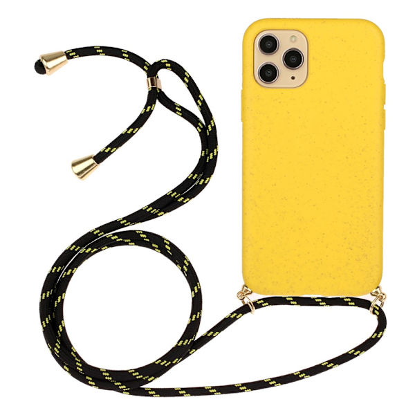 SKALO iPhone 15 Pro Max Mobiilikauluksen suojakuori - Keltainen Yellow