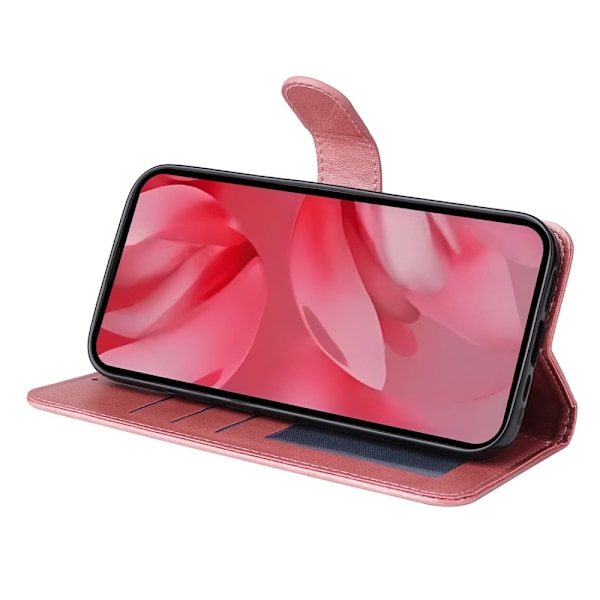 SKALO Google Pixel 9a PU-läder Plånboksfodral - Fler färger Rosa