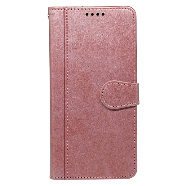 SKALO iPhone 16 Plånboksfodral i PU-Läder - Roséguld Rosa guld