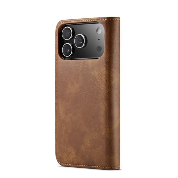 DG MING iPhone 17 Pro 2-i-1 Magnet Plånboksfodral - Brun Brun