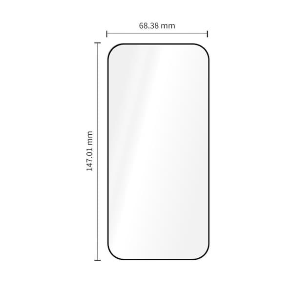 2-KPL Tech-Protect Quick Set+ Näytönsuoja Karkaistua Lasia sopii  iPhone 18 Pro - Musta Black