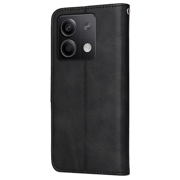 SKALO Xiaomi Redmi Note 13 5G PU-Läder Plånboksfodral - Fler färger Svart