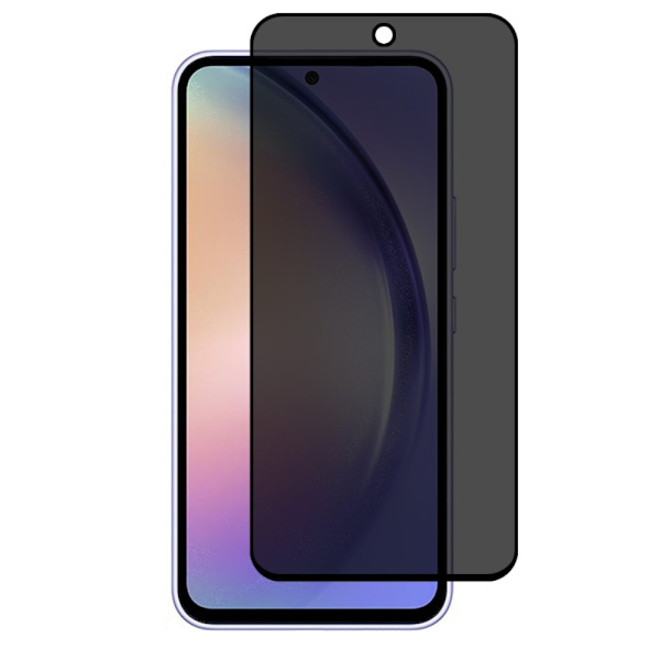 2-PACK SKALO Samsung Galaxy A55 5G Privacy Skärmskydd Härdat Glas - Svart Svart