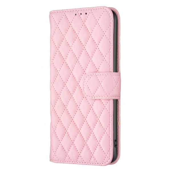 SKALO Samsung A35 5G BINFEN COLOR Tikattu Lompakko - Pinkki Pink
