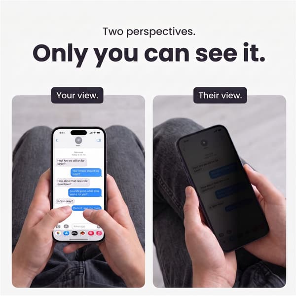 2-KPL Tech-Protect Quick Set Spy+ Privacy Näytönsuoja Karkaistua Lasia sopii iPhone 18 Pro - Musta Black