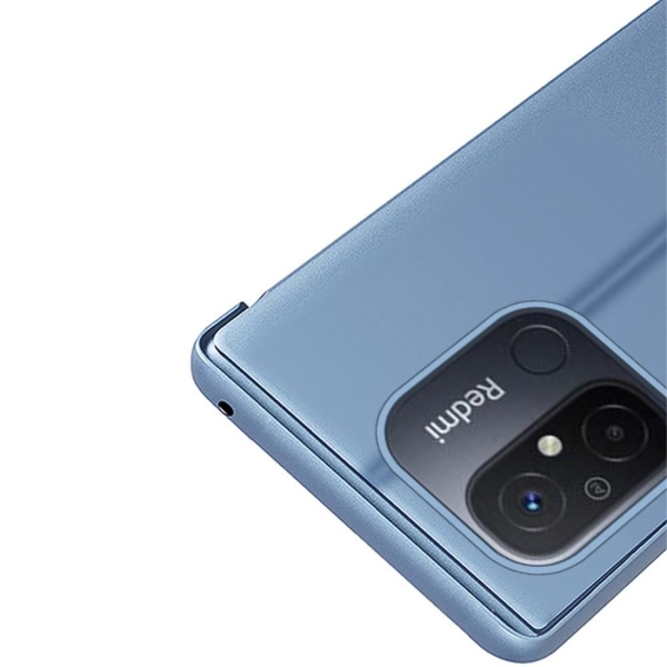SKALO Xiaomi Redmi 12C 4G Clear View Mirror Etui - Blå Blue