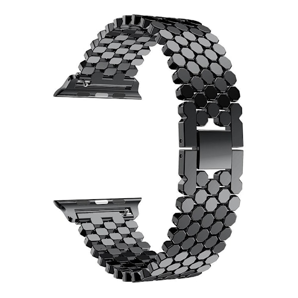 SKALO Fish Scale Metallarmband Apple Watch Series 1-3 42mm - Fler färger Svart