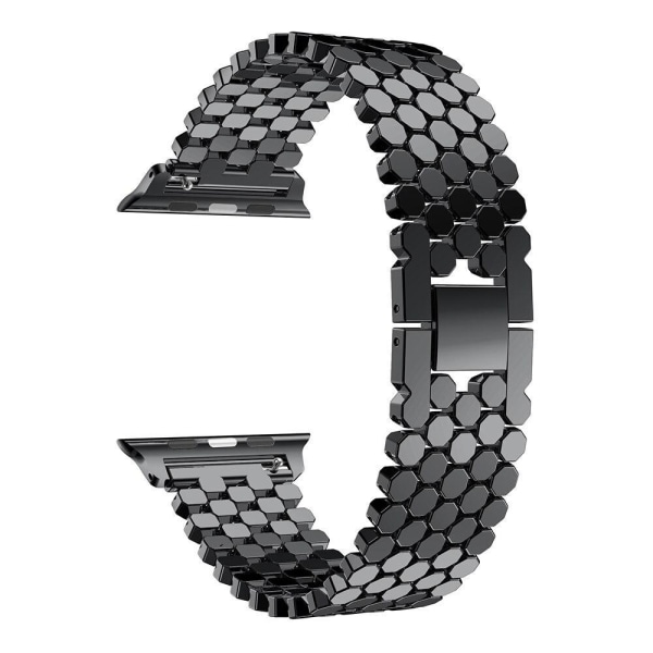 SKALO Fish Scale Metalliranneke Apple Watch Series 1-3 42mm - Valitse väri Black