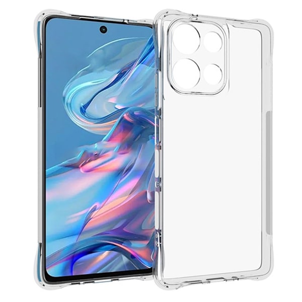 SKALO Motorola Moto G75 5G Extra strong TPU Suojakuori - Läpinäkyvä Transparent