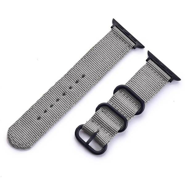 SKALO Nato-armband Nylon Apple Watch Series 4-6 44mm - Fler färger grå