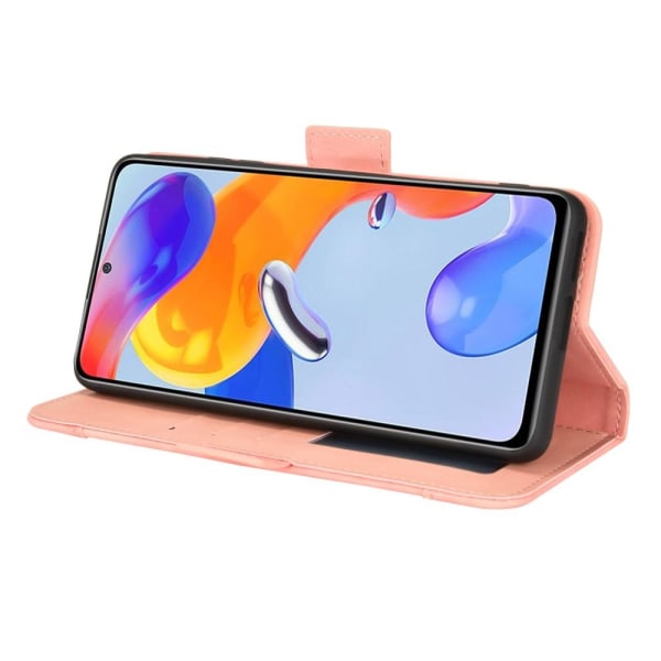 SKALO Xiaomi Redmi Note 11 Pro 6-RUM Pungetaske - Pink Pink