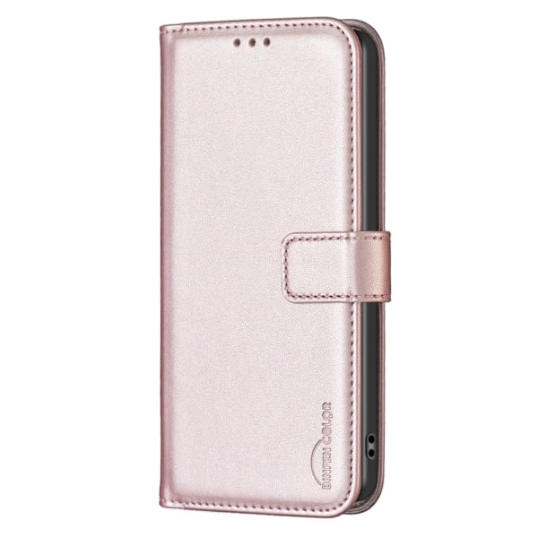 Motorola Moto G84 5G BINFEN COLOR Embossed Plånboksfodral - Roséguld Rosa guld