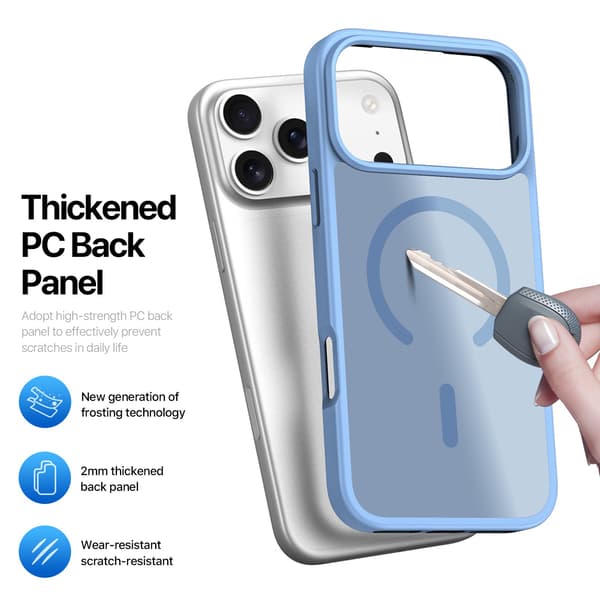 DUX DUCIS Yind Series Matte Finish Cover til iPhone 18 Pro - Blå Blue