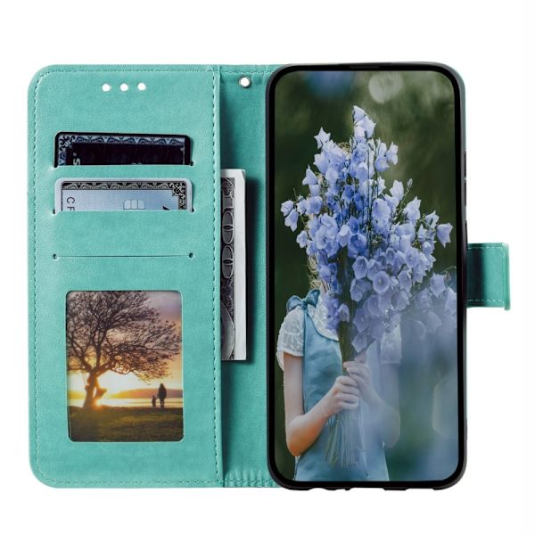 SKALO Xiaomi Redmi 14C Mandala Flip Cover - Turkis Turquoise