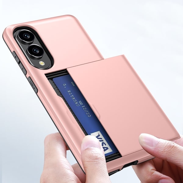 SKALO Samsung S25 Edge Armor Kortholder Cover - Guld Gold