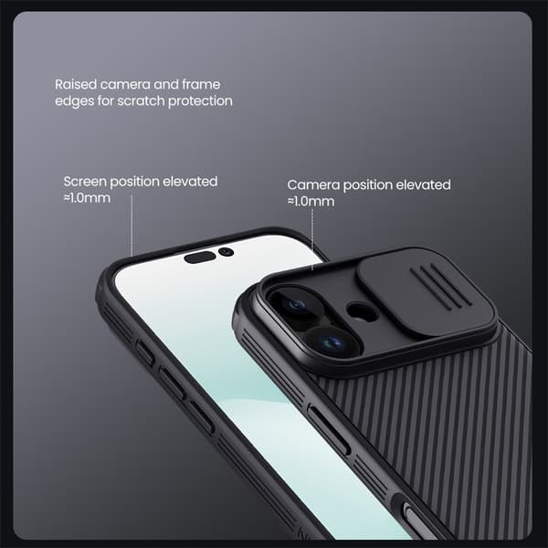 NILLKIN iPhone 17 Camshield Pro Cover - Sort Black