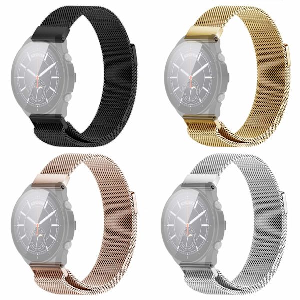 SKALO Milanese Loop till Xiaomi Watch S1 / S1 Active - Fler färger Rosa guld