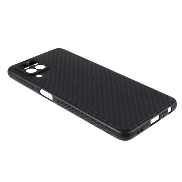 SKALO Samsung A22 4G Carbon Fiber TPU-skal - Svart Svart