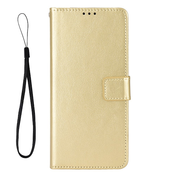 SKALO Sony Xperia 5 V Flip Cover m. pung i PU-læder - Guld Gold