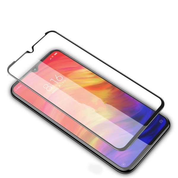 Solid hærdet glas til Xiaomi Redmi Note 7 - Sort - mere Black
