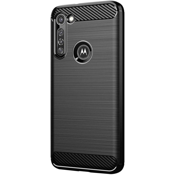 Stöttåligt Armor Carbon TPU-skal Moto G8 Power Black