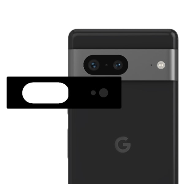 SKALO Google Pixel 8 5G 3D Linsskydd/Kameraskydd Härdat Glas Svart