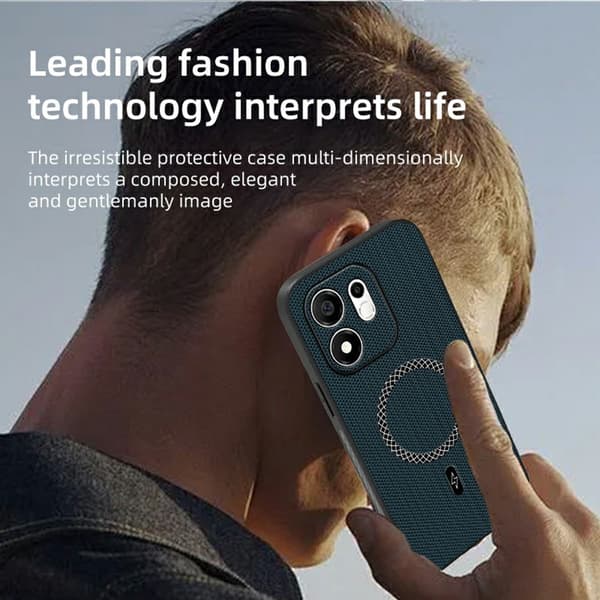 SKALO Triangle Texture PU-Læder Cover til Honor 600 Smart - Sort Black