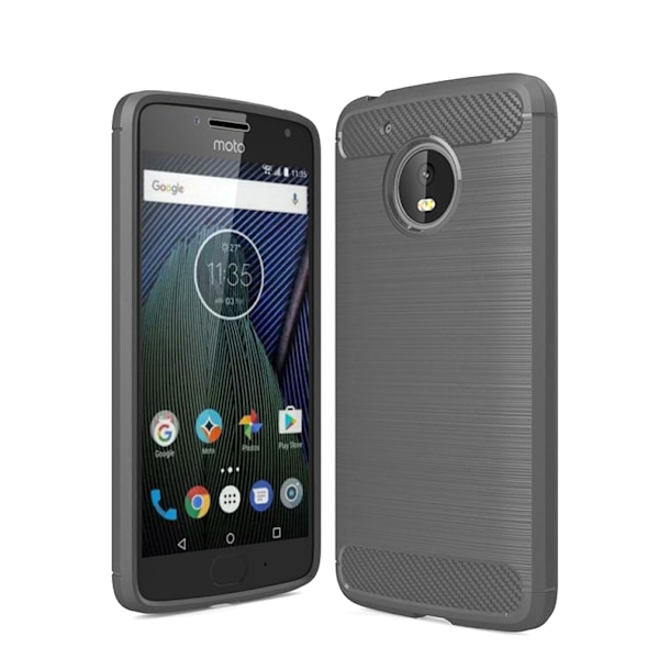 Stöttåligt Armor Carbon TPU-skal Moto G5 Plus Black