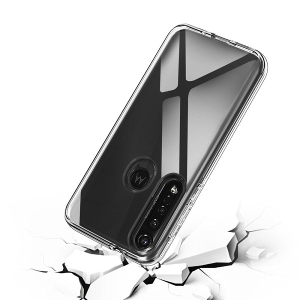 Läpinäkyvä silikoninen TPU-suojus Moto G8 Plus -puhelimelle Transparent
