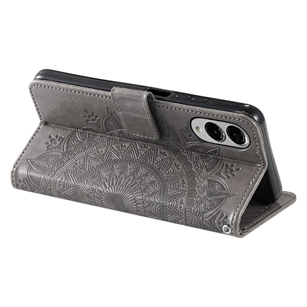 SKALO Samsung S25 Edge Mandala Plånboksfodral - Grå grå