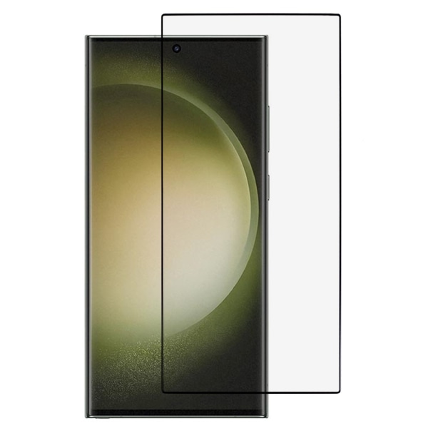 2-PAK SKALO Samsung S24 Ultra FULL-FIT Hærdet Glas Skærmbeskytte Black