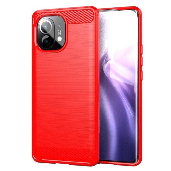 Stöttåligt Armor Carbon TPU-skal Xiaomi Mi 11 Lite Grey