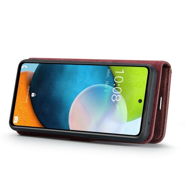 DG MING Samsung A53 5G 2-in-1 magneetti lompakkokotelo - Punainen Red