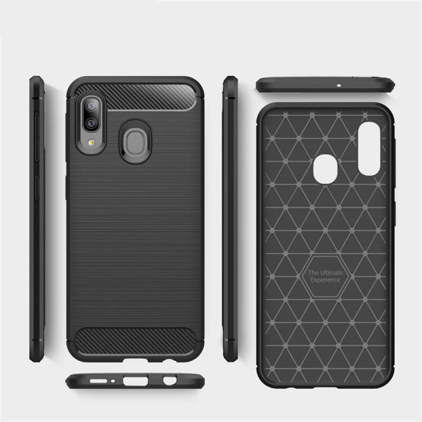 Stöttåligt Armor Carbon TPU-skal Samsung A20e Blue