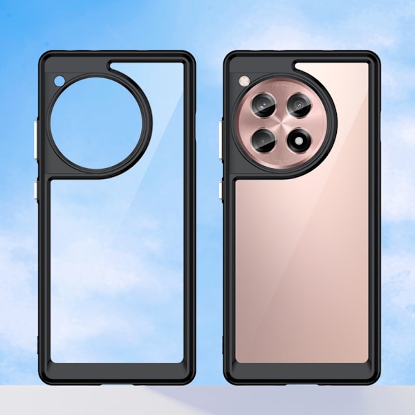 SKALO OnePlus 12R 5G Farve Bumper Cover - Sort Black