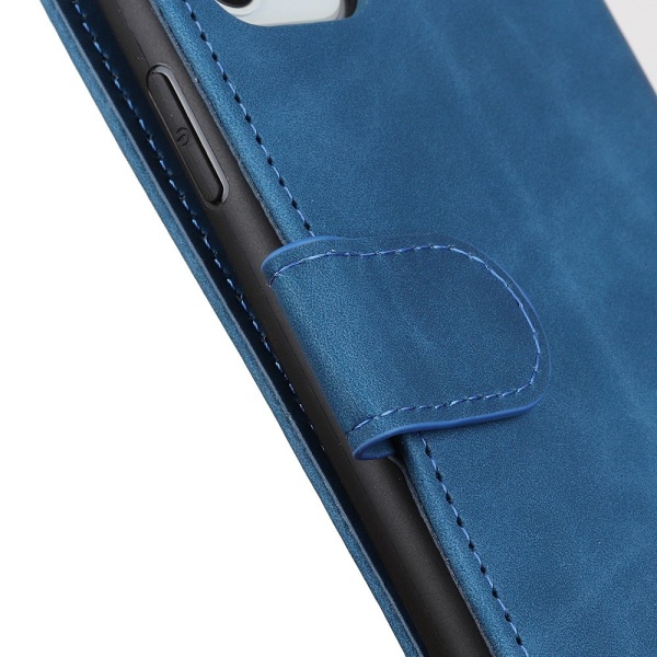 SKALO Sony Xperia 5 IV 5G KHAZNEH Pungetui i PU-læder - Blå Blue