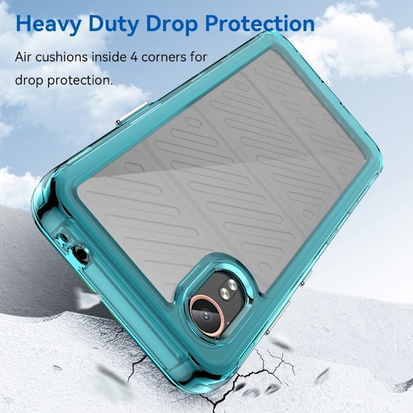 SKALO Samsung Xcover 7 Armor Hybrid Bumper Suojakuori - Turkoosi Turquoise
