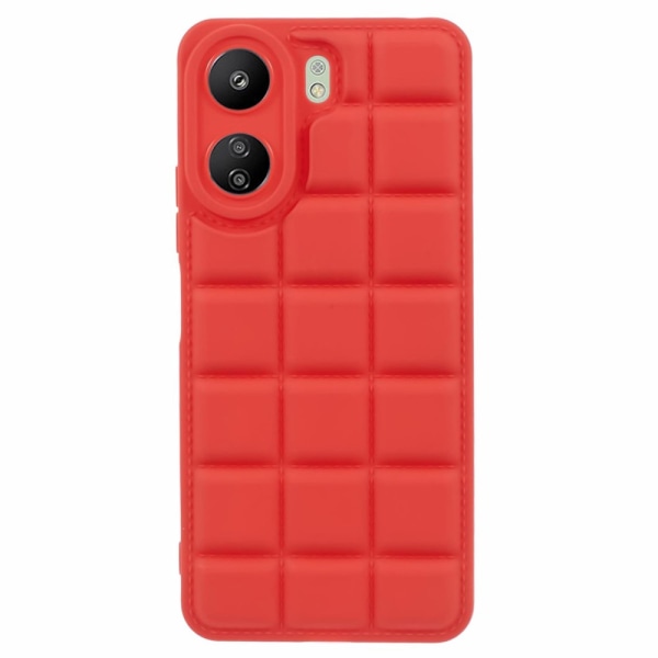 SKALO Xiaomi Redmi 13C 4G Puffer Bumper TPU-Skal - Röd Röd