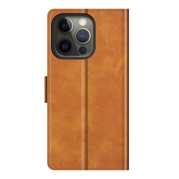 SKALO iPhone 13 Pro Max Premium -lompakkokotelo - vaaleanruskea Light brown