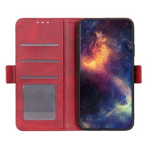 SKALO Google Pixel 8 Pro Premium Wallet Flip Cover - Rød Red