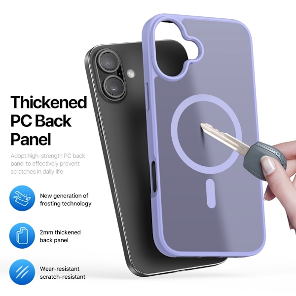 DUX DUCIS iPhone 16 Plus Yind Series Matt Finish Skal - Lila Lila