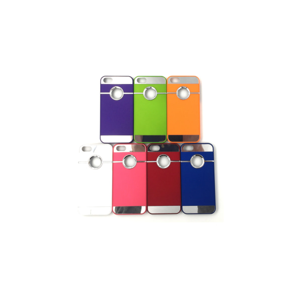 Chrome Cover iPhone 5 / 5S / SE - enemmän värejä Red