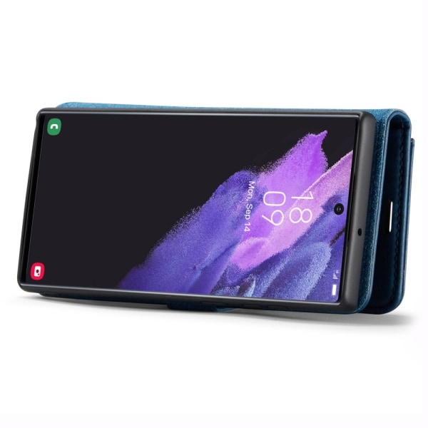 DG MING Samsung S24 Ultra 2-in-1 magneetti lompakkokotelo - Sini Blue