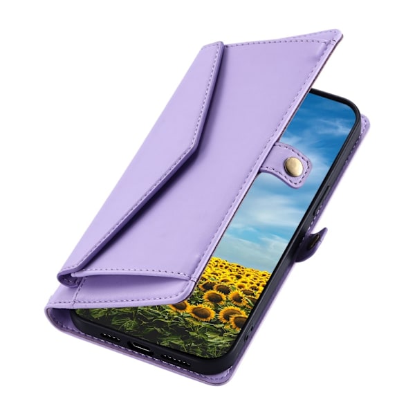 SKALO Xiaomi Redmi 14C PU-Läder Envelope Plånboksfodral - Lila Lila