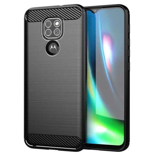 Stöttåligt Armor Carbon TPU-skal Moto E7 Plus Black