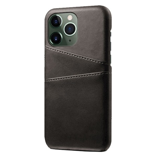 SKALO iPhone 14 Pro PU-Läder Korthållare Skal - Svart Svart